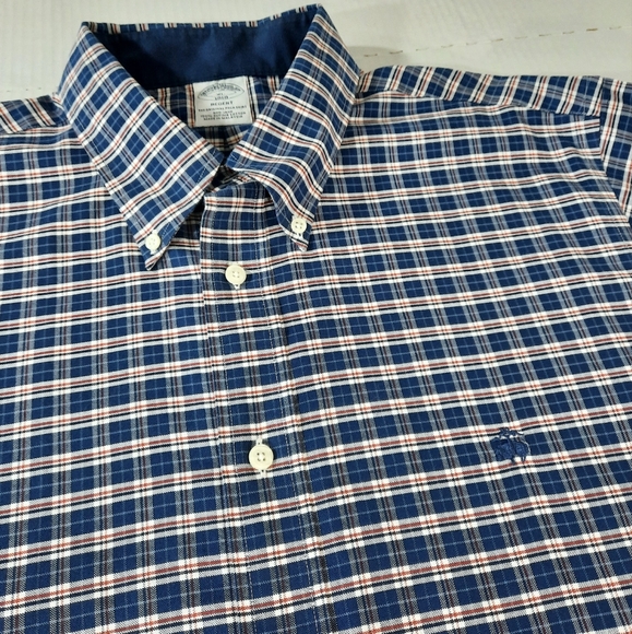Brooks Brothers Regent Supima Long Sleeve Plaid Shirt Logo - Picture 4 of 8